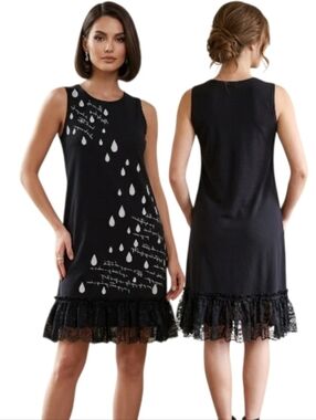 PORTS 1961 Sleeveless Embroidered French Shift Dress - Size 4
